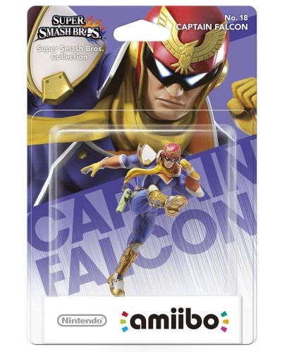 Nintendo Amiibo фигура - Captain Falcon [Super Smash Bros. Колекция] (Wii U) - 3